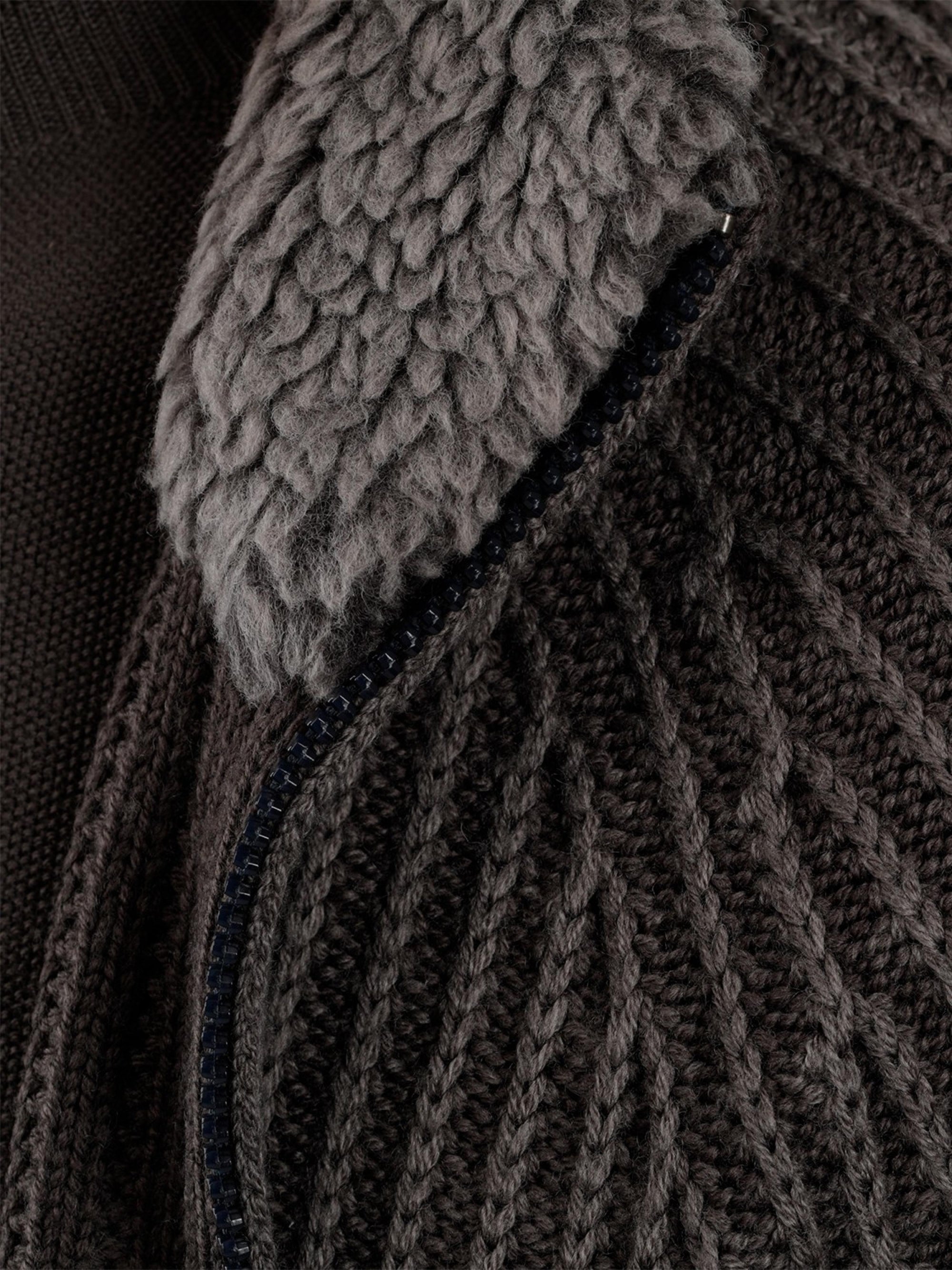 Tamata Full Zip con pelliccia di lana MA844P0305238IF