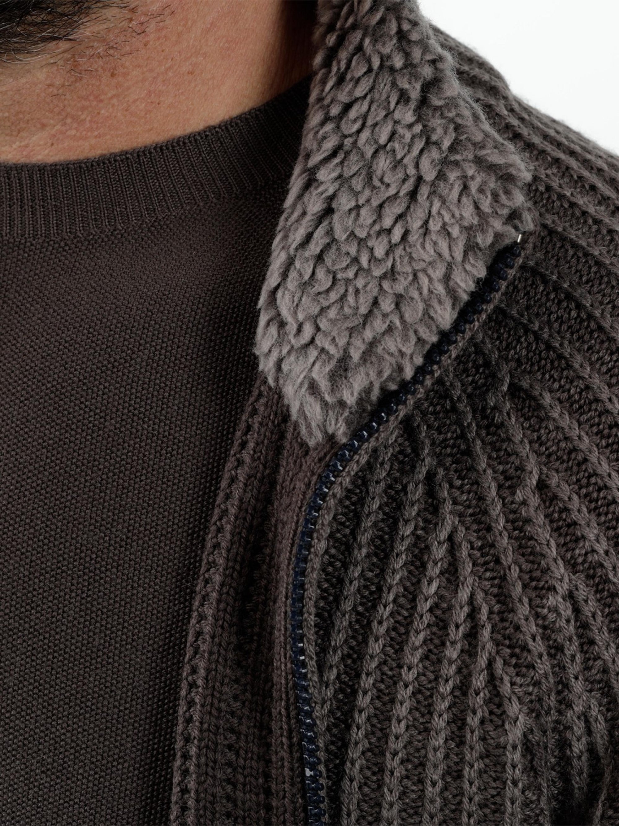 Tamata Full Zip con pelliccia di lana MA844P0305238IF