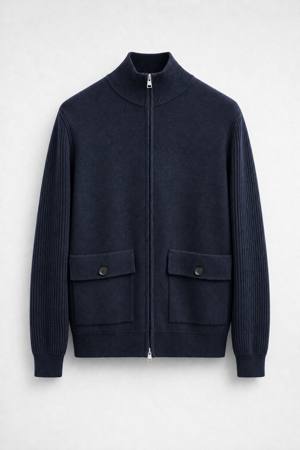 BOMBER ZIP DUO CASHWOOL