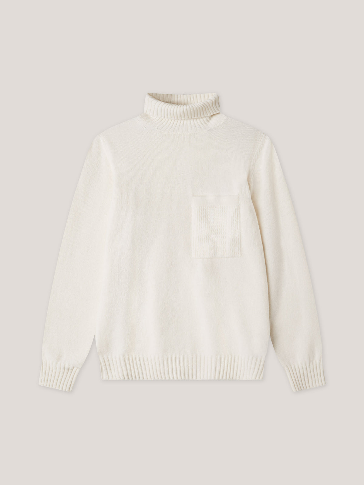 HIGH NECK WITH POCKET 90% WV 10% WS