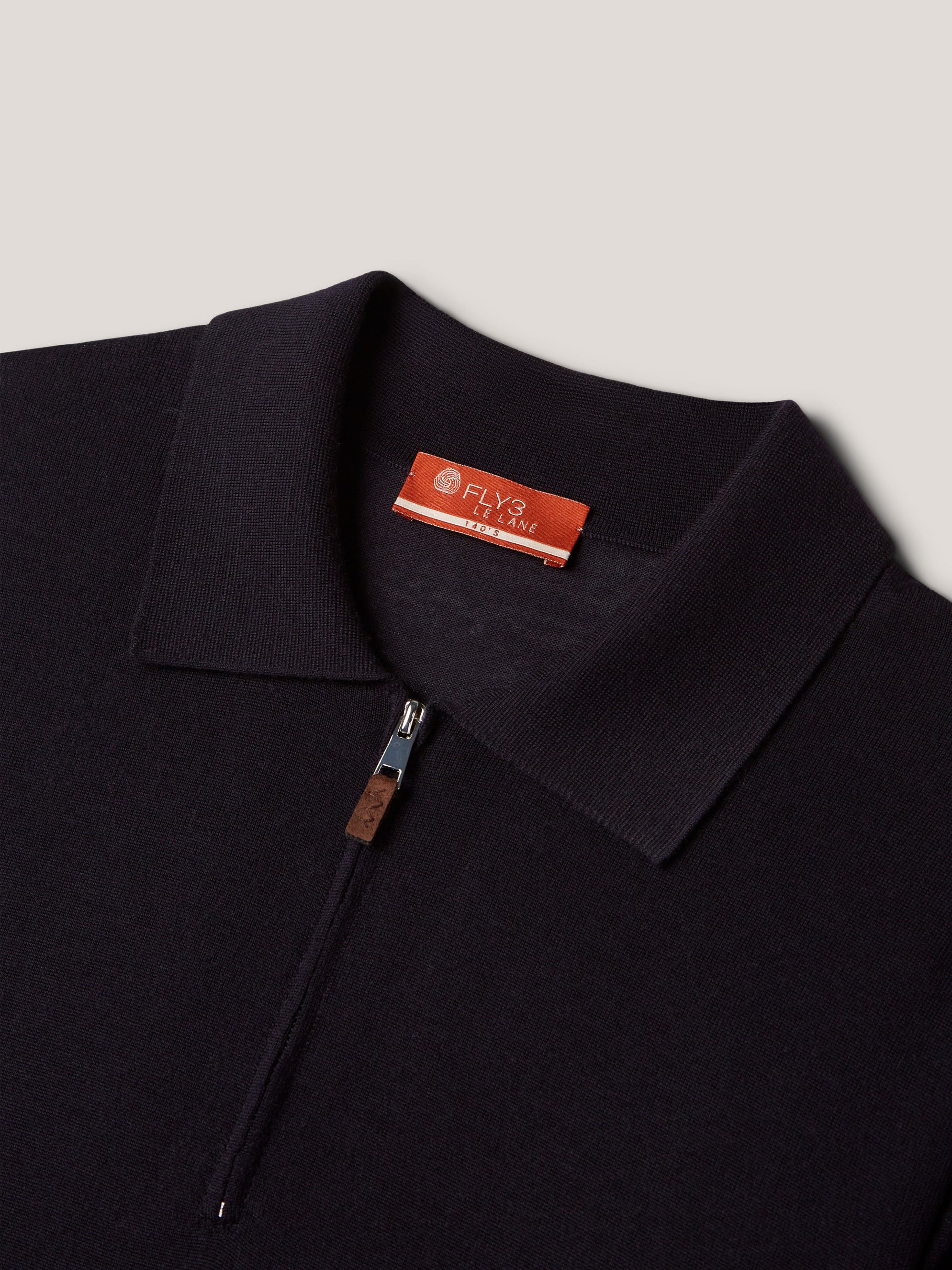 POLO ZIP TEXTURE 140'S 100%WV