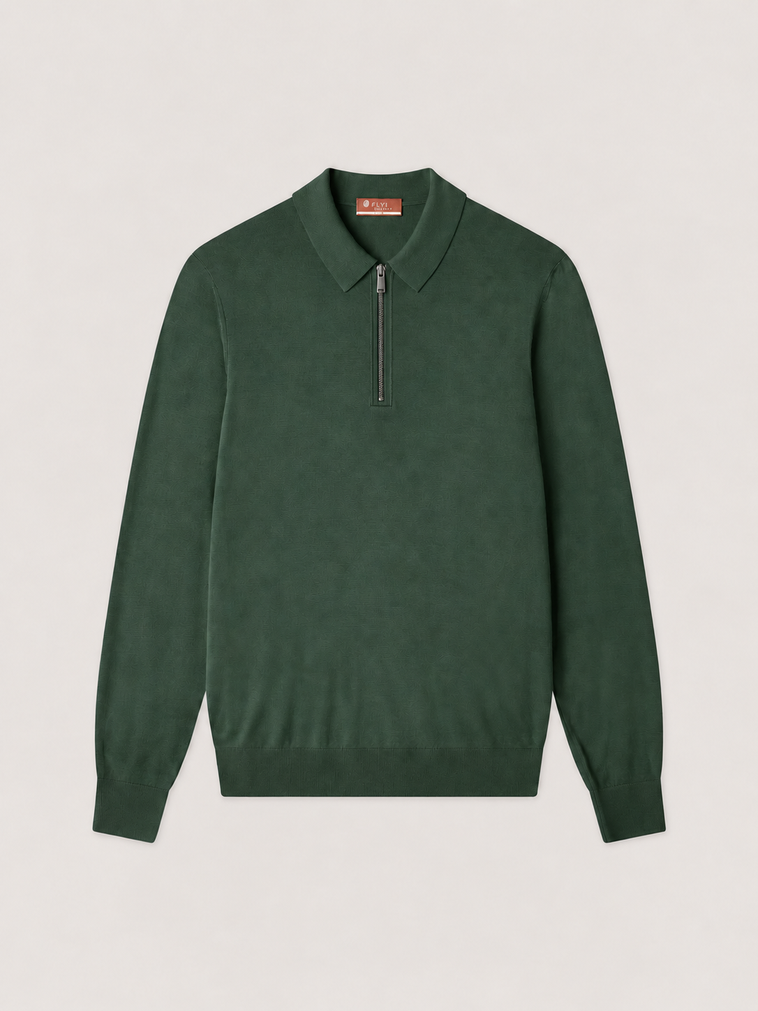 POLO CON ZIP ETEREA IN LANA 200'S